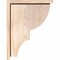 Ekena Millwork Ridgewood Smooth Corbel w/Backplate, Douglas Fir, 7 1/2"W x 14"D x 18"H COR08X14X18RID01SDF - alternate 4